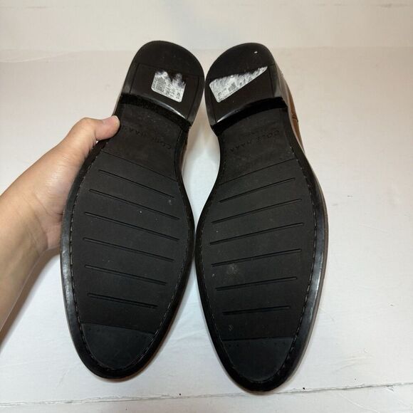 Cole Haan Warner Grand Monk Strap Men's Size 12 M Brown Shoes Cap Toe C24165 - Picture 9 of 9